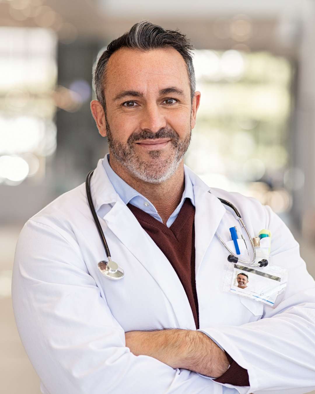 Licensed healthcare provider in a modern clinic