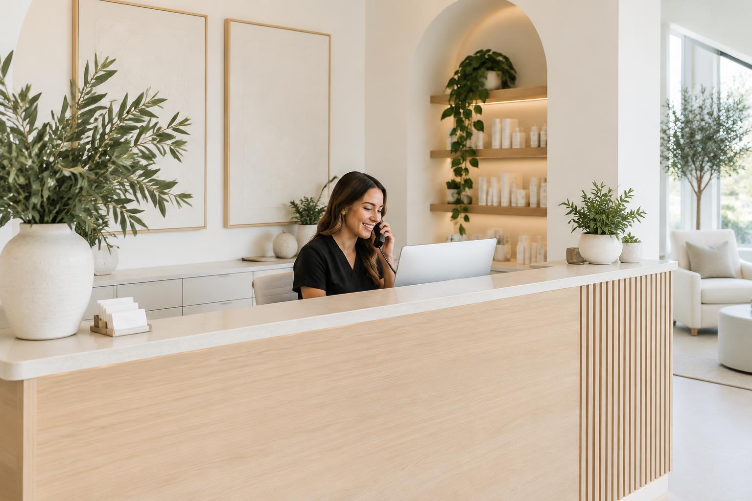 Bright med spa front desk